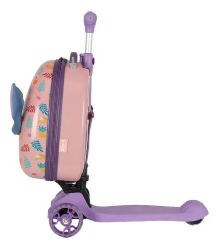 Mala Mochila Rígida Patinete Original Stitch Mf10499sc - Luxcel